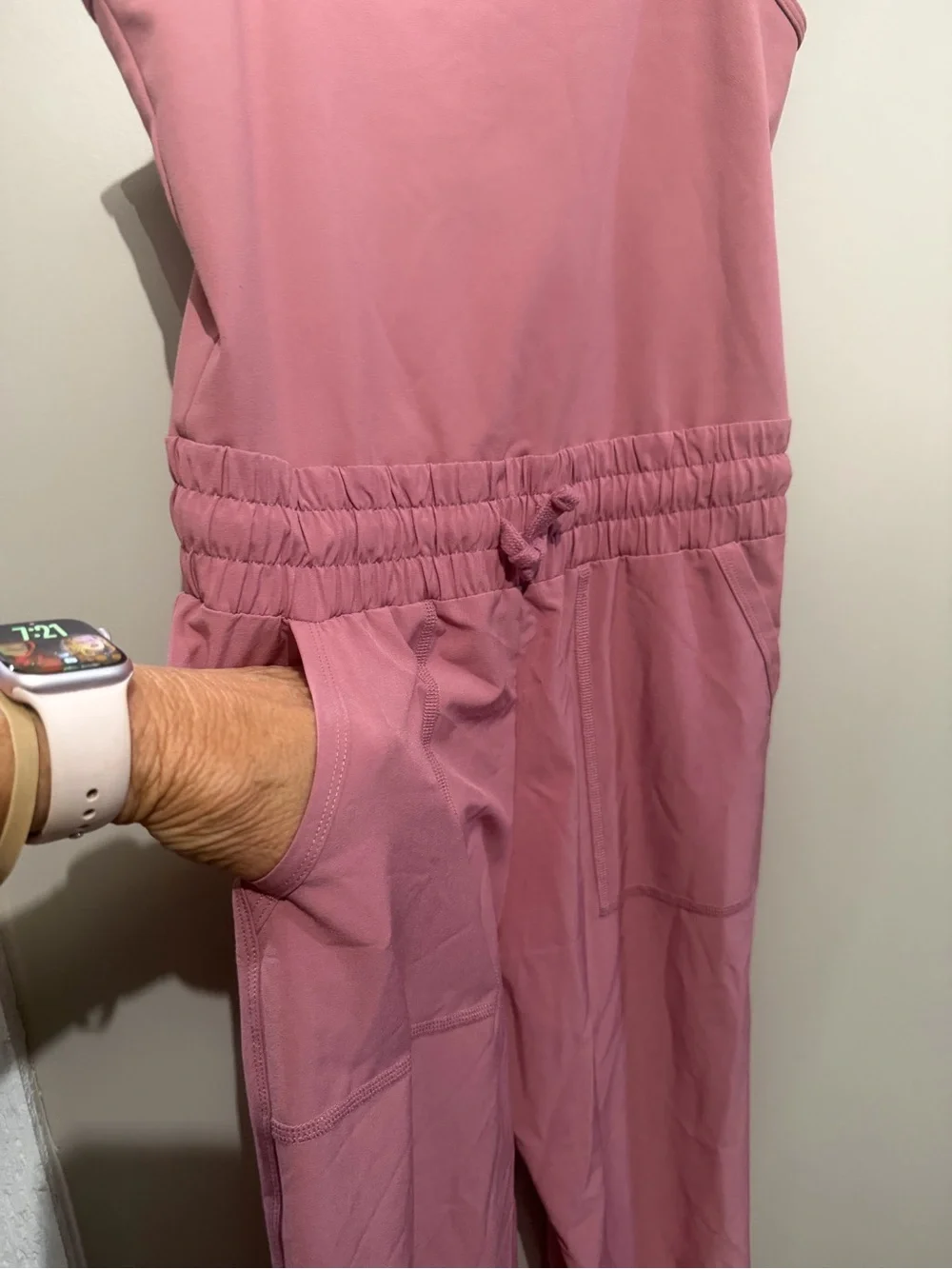 abercrombie kids Dusty Rose Sleeveless One-Piece Jumpsuit